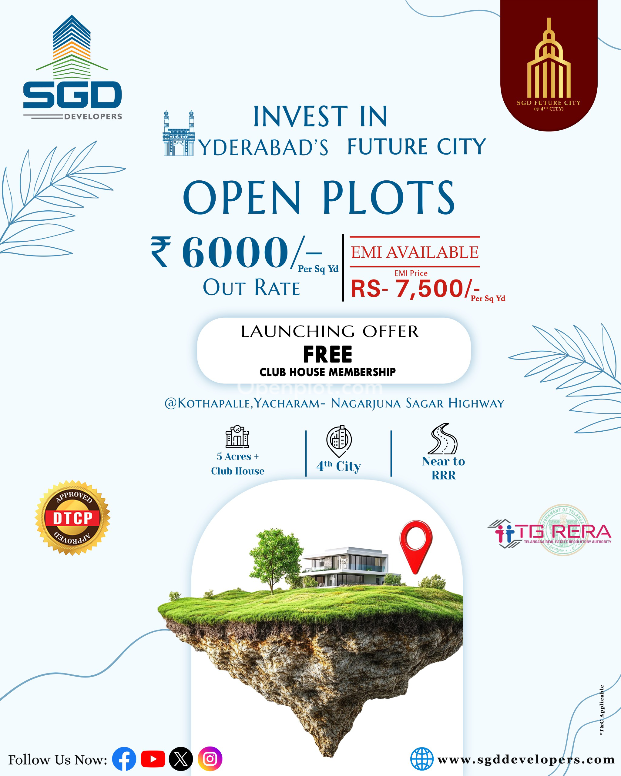 Plot for Sale in Yacharam